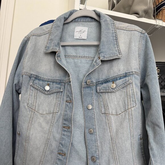 💎 Sweetheart Los Angeles Light Wash Denim Jacket w/ Rhinestone Fringe - 1X - NW - Picture 1 of 5